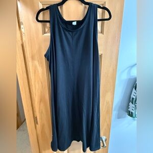 Old Navy Black Sleeveless Swing Dress